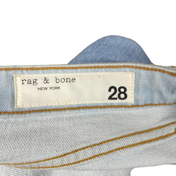 Rag and Bone Dre Jeans Low-Rise Slim Boyfriend Blue Medium Wash Size 28 - Picture 9 of 10